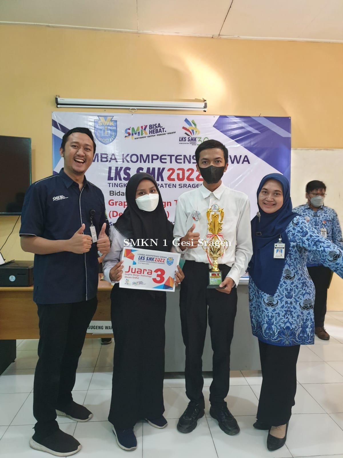  Sabet juara 3 Lomba LKS Tingkat Kabupaten Sragen.
